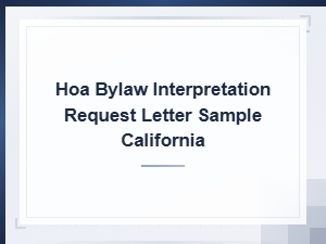 Responding to Hoa Bylaw Interpretation Requests